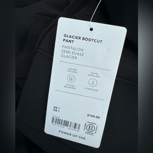 NWT New ATHLETA Glacier Bootcut Pant Black 8 - Picture 7 of 7